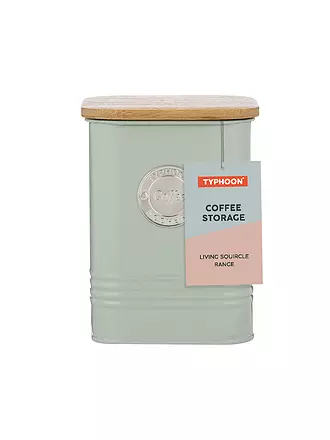 TYPHOON | Boîte de conservation pour café SQUIRCLE 1,3 l vert pastel/bambou | 